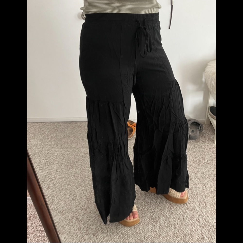 Flowy Tiered Wide pants